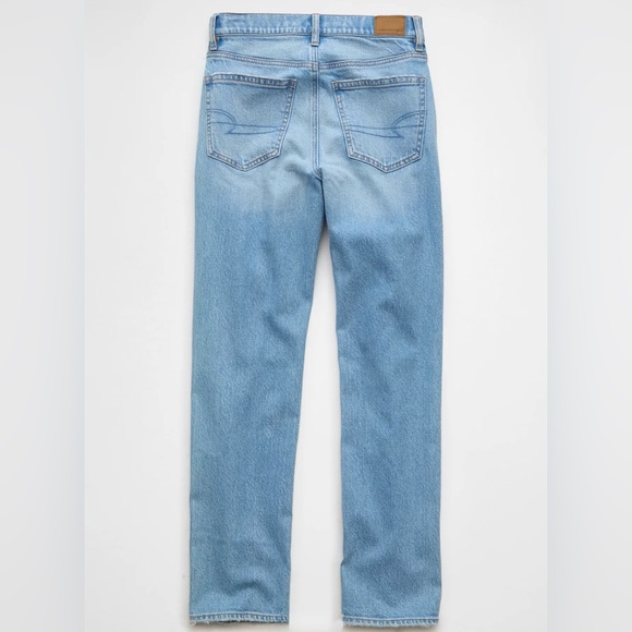 AE Stretch Super High Waisted Straight Jean - Picture 4 of 4